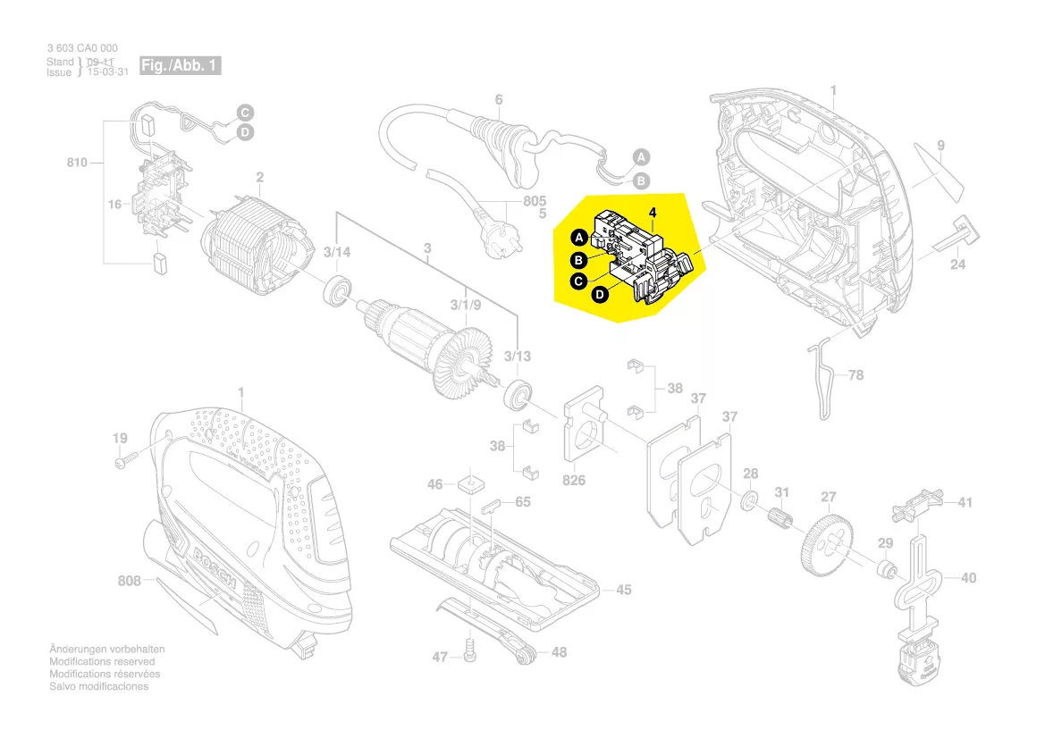 Interrupteur réf. 1 607 200 242 BOSCH